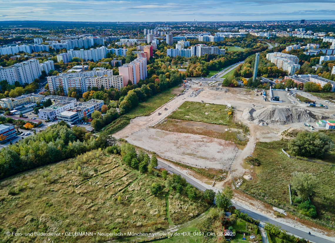 09.10.2020 - Baustelle Alexisqaurtier und Pandion Verde in Neuperlach